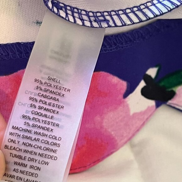 VINCE CAMUTO DRESS WOMENS BLUE FLORAL, SIZE 4 (SALE) - Picture 11 of 13